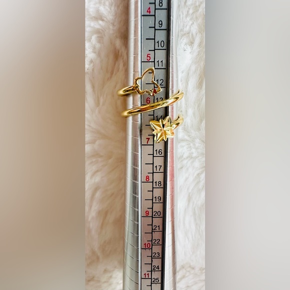 Spiral Ring with Butterfly  💛 Real 18 Karat Solid Gold Jewelry 💛 - Picture 10 of 10